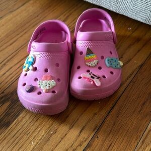 Pink Crocs size toddler 10